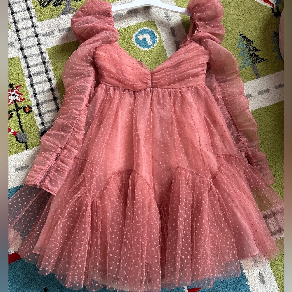 Zimmermann Tulle ruched mini dress, 0 (2)